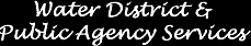 Water district and public agency services